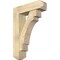 Ekena Millwork Merced Craftsman Rough Sawn Bracket w/ Offset Brace, Douglas Fir, 8"W x 28"D x 40"H BKT0806X28X40MRC04RDF - alternate 1